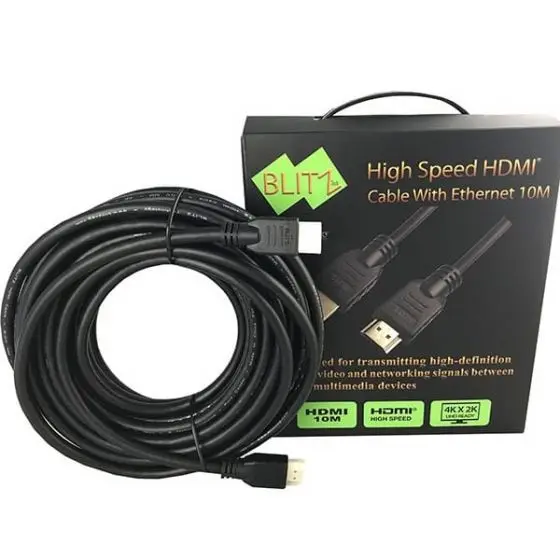 Blitz High Speed HDMI Cable, 10 Meters - Black